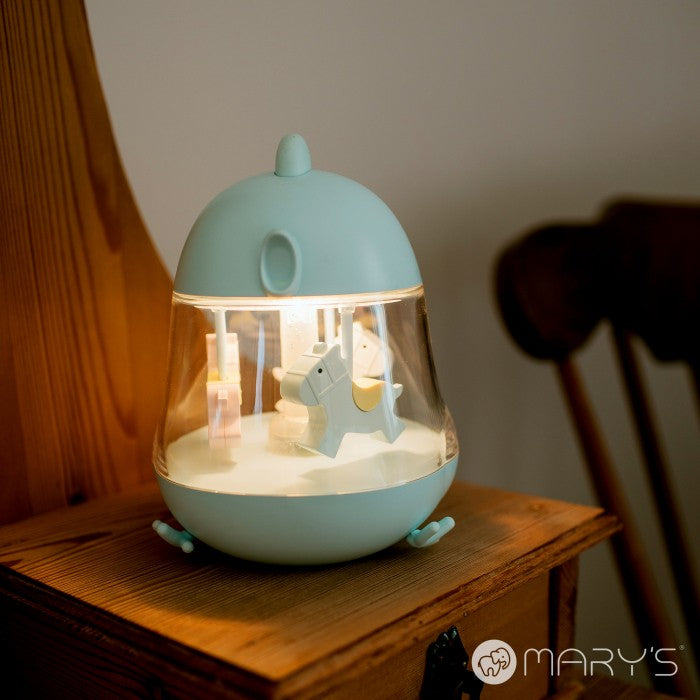 MARY muzikinė dėžutė LED naktinė lemputė RGB mėlyna