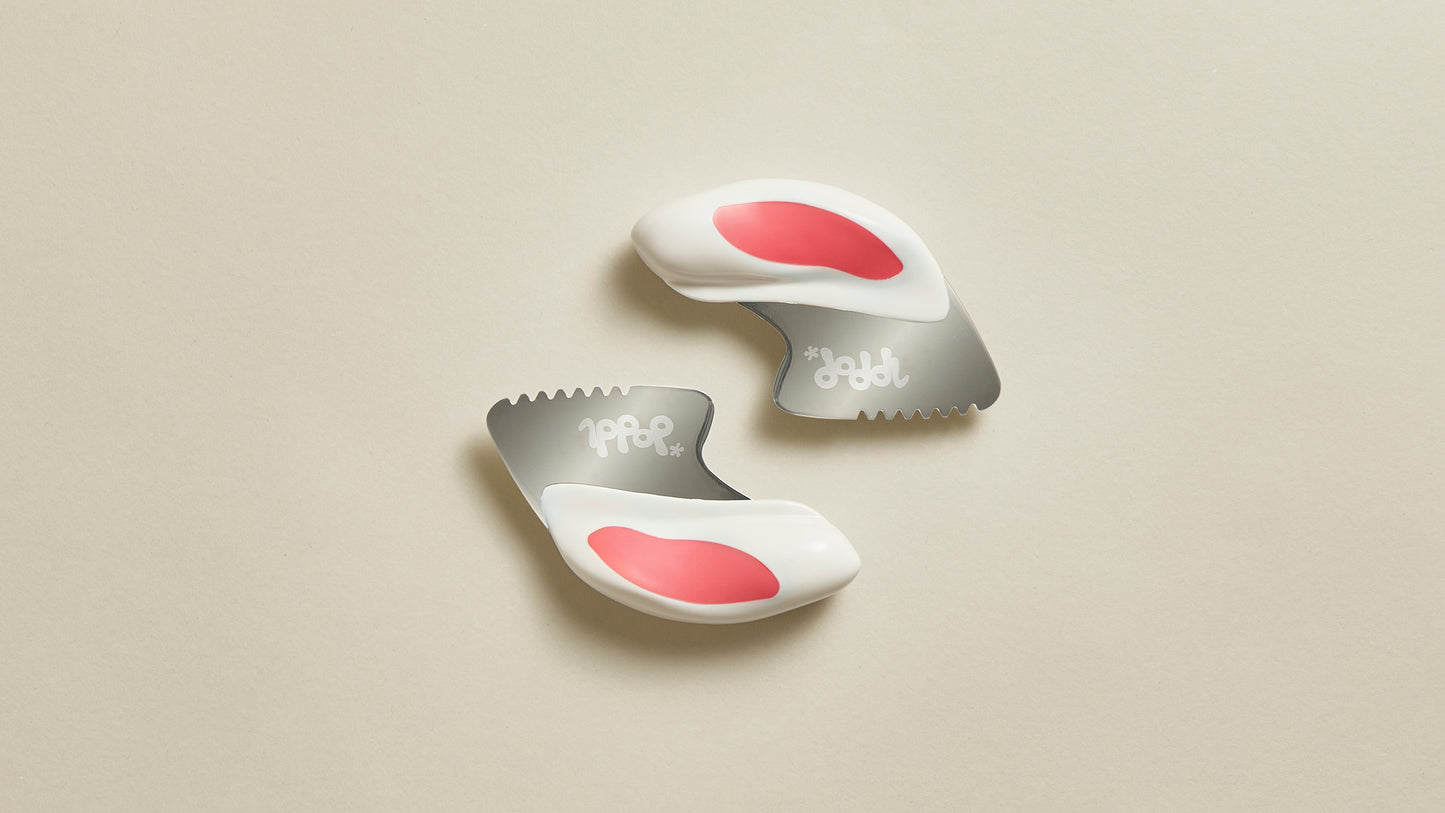 Toddlerių įrankių rinkinys Dusky Rose šakutė + šaukštas + peilis