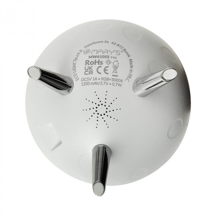 RGB LED naktinė lempa „Moon white“
